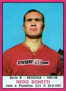 Figurina Nedo Sonetti - Calciatori 1967-1968 - Panini