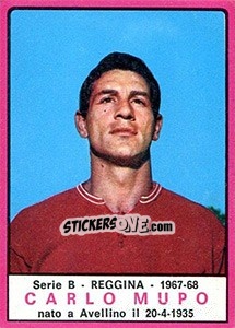 Cromo Carlo Mupo - Calciatori 1967-1968 - Panini