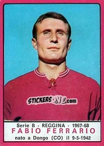 Sticker Fabio Ferrario - Calciatori 1967-1968 n. 509 - Panini