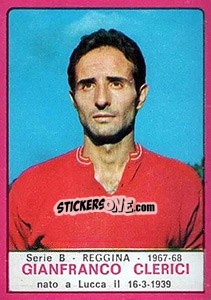 Sticker Gianfranco Clerici - Calciatori 1967-1968 - Panini