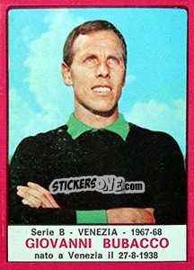 Sticker Giovanni Bubacco - Calciatori 1967-1968 n. 513 - Panini