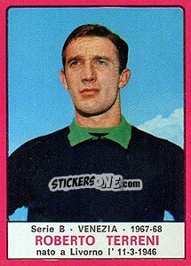 Sticker Roberto Terreni - Calciatori 1967-1968 n. 515 - Panini