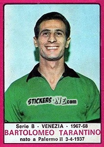 Sticker Bartolomeo Tarantino - Calciatori 1967-1968 n. 516 - Panini