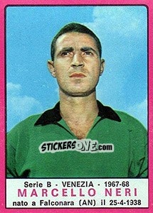 Sticker Marcello Neri - Calciatori 1967-1968 - Panini