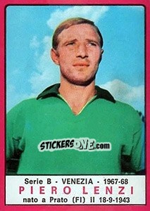 Sticker Piero Lenzi - Calciatori 1967-1968 n. 518 - Panini