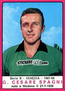 Sticker G. Cesare Spagni - Calciatori 1967-1968 n. 520 - Panini