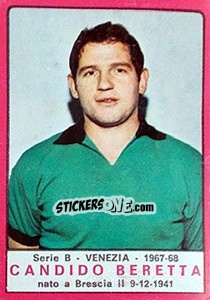 Sticker Candido Beretta - Calciatori 1967-1968 n. 523 - Panini