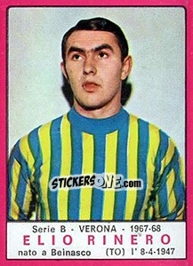 Sticker Elio Rinero - Calciatori 1967-1968 n. 529 - Panini