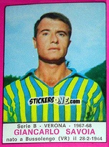 Sticker Giancarlo Savoia - Calciatori 1967-1968 n. 530 - Panini
