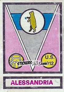 Sticker Scudetto Alessandria - Calciatori 1967-1968 n. 539 - Panini