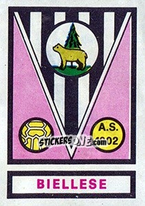 Sticker Scudetto Biellese - Calciatori 1967-1968 - Panini