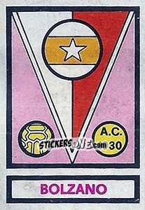 Figurina Scudetto Bolzano - Calciatori 1967-1968 - Panini