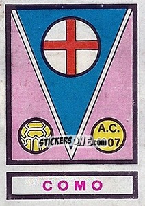 Sticker Scudetto Como - Calciatori 1967-1968 - Panini