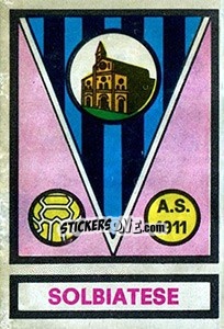 Sticker Scudetto Solbiatese - Calciatori 1967-1968 - Panini