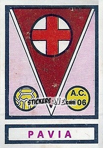 Sticker Scudetto Pavia - Calciatori 1967-1968 - Panini