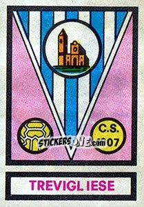 Sticker Scudetto Trevigliese - Calciatori 1967-1968 - Panini