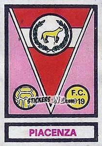 Figurina Scudetto Piacenza - Calciatori 1967-1968 - Panini