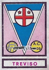 Sticker Scudetto Treviso - Calciatori 1967-1968 - Panini