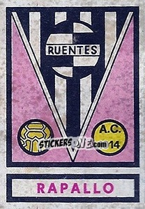 Sticker Scudetto Rapallo Buentes - Calciatori 1967-1968 - Panini