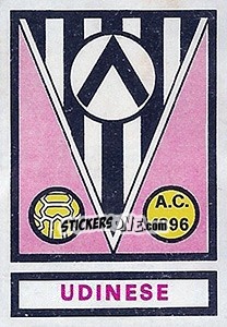 Sticker Scudetto Udinese - Calciatori 1967-1968 - Panini