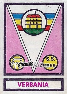 Sticker Scudetto Verbania - Calciatori 1967-1968 - Panini