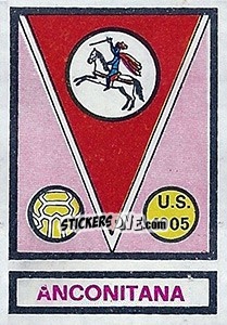 Cromo Scudetto Anconitana - Calciatori 1967-1968 - Panini