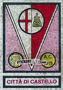 Sticker Scudetto Citta' Di Castello - Calciatori 1967-1968 - Panini