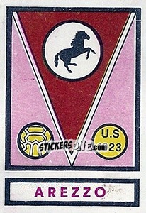 Sticker Scudetto Arezzo - Calciatori 1967-1968 - Panini