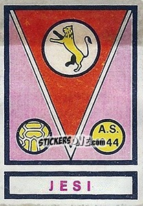 Sticker Scudetto Jesi - Calciatori 1967-1968 - Panini
