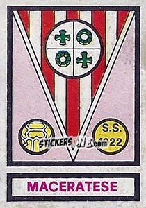 Sticker Scudetto Maceratese - Calciatori 1967-1968 - Panini