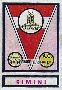 Sticker Scudetto Rimini - Calciatori 1967-1968 - Panini