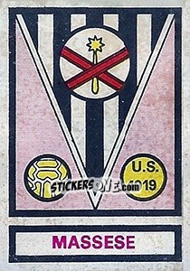 Sticker Scudetto Massese Aquilotti - Calciatori 1967-1968 - Panini