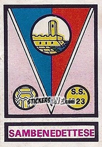 Figurina Scudetto Sambenedettese - Calciatori 1967-1968 - Panini