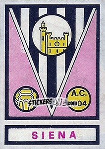 Sticker Scudetto Siena - Calciatori 1967-1968 - Panini