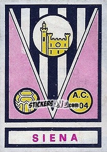 Figurina Scudetto Siena - Calciatori 1967-1968 - Panini