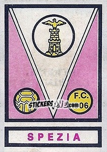 Sticker Scudetto Spezia - Calciatori 1967-1968 - Panini