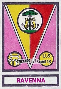 Sticker Scudetto Ravenna - Calciatori 1967-1968 - Panini