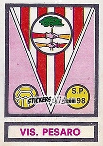 Sticker Scudetto Vis Pesaro - Calciatori 1967-1968 n. 578 - Panini