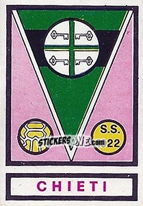 Sticker Scudetto Chieti - Calciatori 1967-1968 n. 580 - Panini