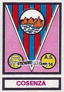 Cromo Scudetto Cosenza - Calciatori 1967-1968 - Panini