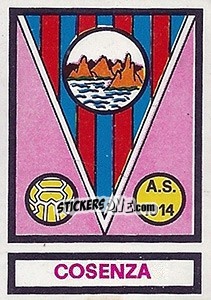 Figurina Scudetto Cosenza - Calciatori 1967-1968 - Panini