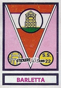 Sticker Scudetto Barletta - Calciatori 1967-1968 - Panini