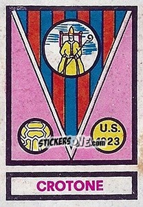 Sticker Scudetto Crotone - Calciatori 1967-1968 n. 584 - Panini