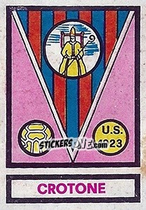 Cromo Scudetto Crotone - Calciatori 1967-1968 - Panini