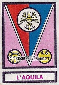 Sticker Scudetto L'Aquila - Calciatori 1967-1968 - Panini
