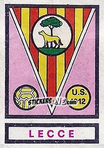 Sticker Scudetto Lecce - Calciatori 1967-1968 - Panini