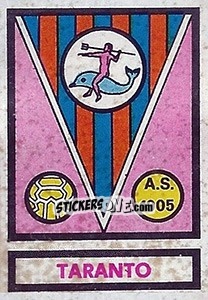 Sticker Scudetto Taranto - Calciatori 1967-1968 n. 590 - Panini
