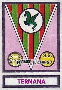 Figurina Scudetto Ternana - Calciatori 1967-1968 - Panini