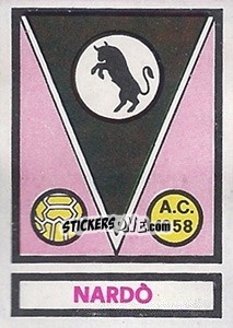 Sticker Scudetto Nardo' - Calciatori 1967-1968 n. 593 - Panini