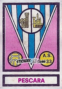 Figurina Scudetto Pescara - Calciatori 1967-1968 - Panini